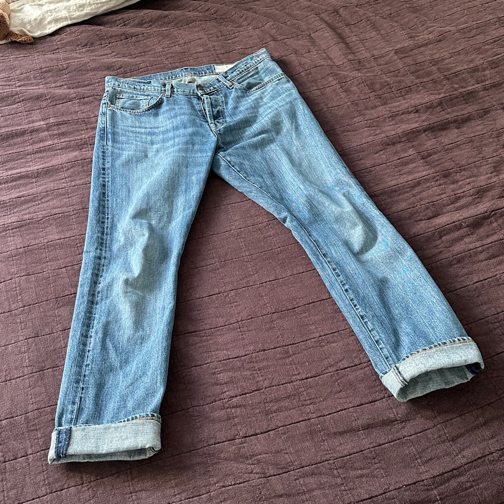 Imogene + Willie Barton Slim Denim Blue Jeans Men’s size 33 x 35